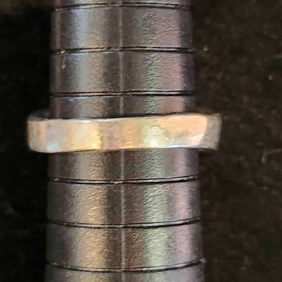 Sterling Silver 925 Modernist Opal Inlay Ring Size 8 - Picture 4 of 7